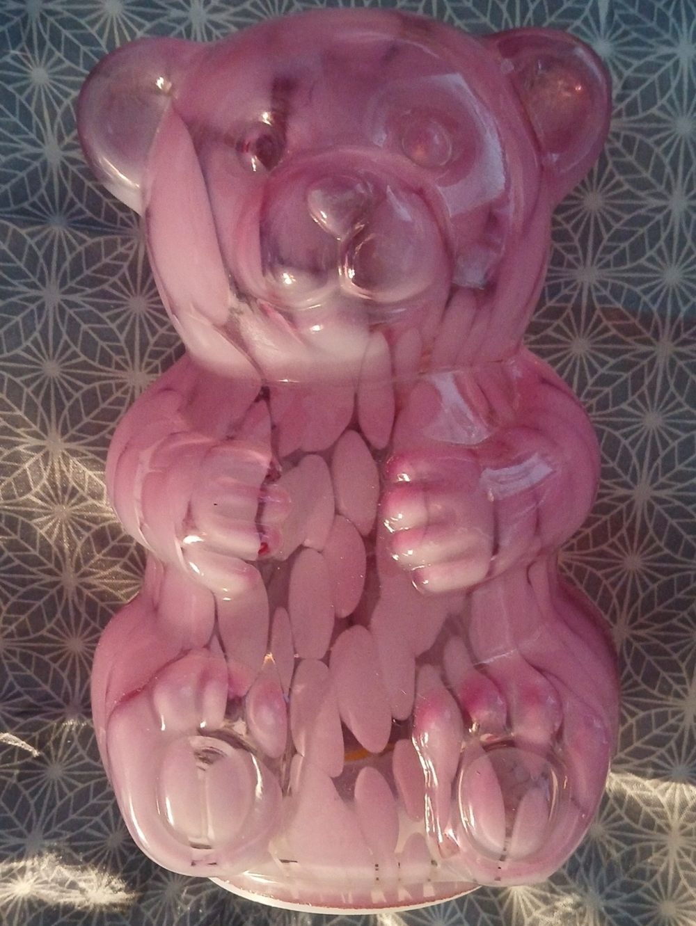 Pink Glass Gummy Bear Light By INNOVIBE